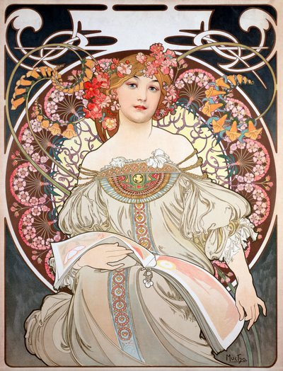 Poster door Alphonse Mucha door Alphonse Mucha